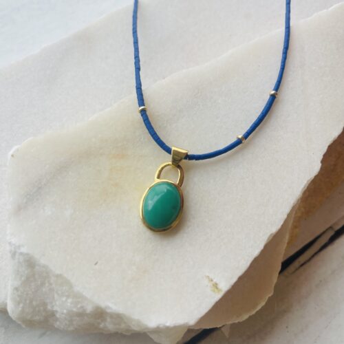 collier chrysoprase