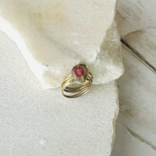 bague semainier tourmaline