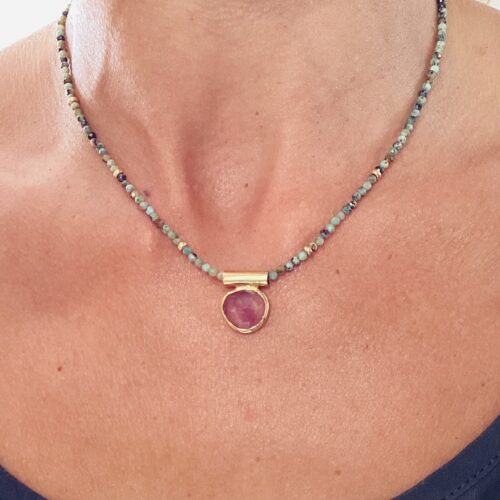 Collier fluorite