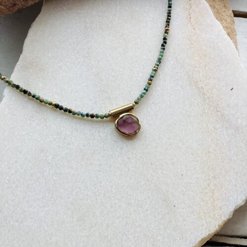 Collier fluorite
