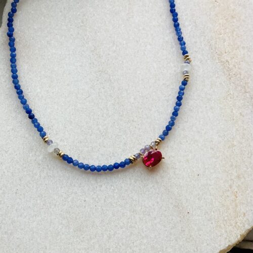 Collier aventurine bleu