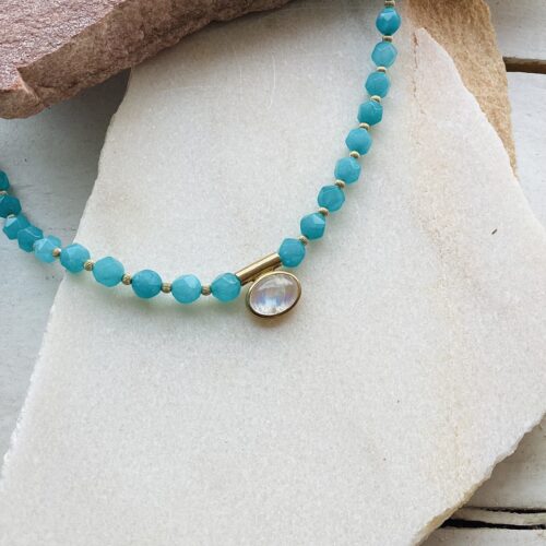 Collier pierre de lune
